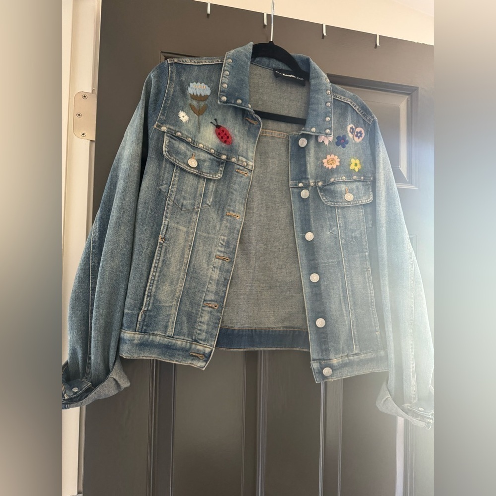 The kooples embroidered jean jacket - Picture 2 of 4